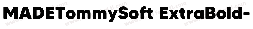 MADETommySoft ExtraBold字体转换